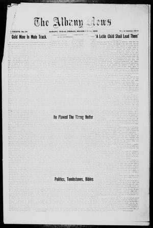 The Albany News (Albany, Tex.), Vol. 37, No. 28, Ed. 1 Friday, December 24, 1920