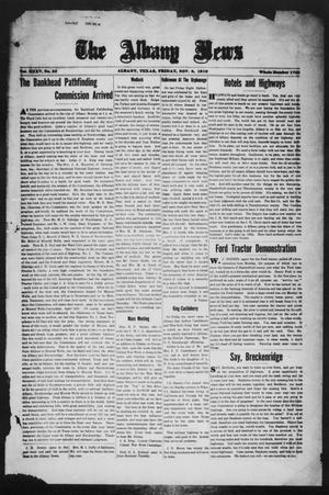 Primary view of object titled 'The Albany News (Albany, Tex.), Vol. 35, No. 23, Ed. 1 Friday, November 8, 1918'.