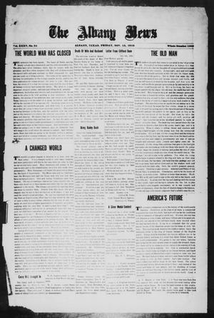 The Albany News (Albany, Tex.), Vol. 35, No. 24, Ed. 1 Friday, November 15, 1918