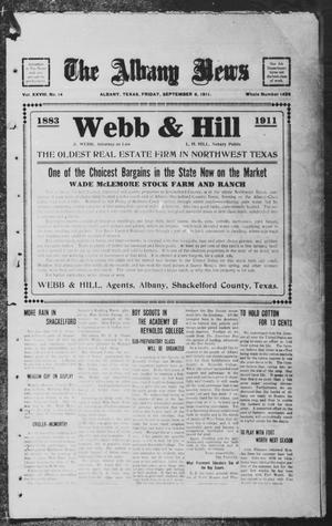 The Albany News (Albany, Tex.), Vol. 28, No. 14, Ed. 1 Friday, September 8, 1911