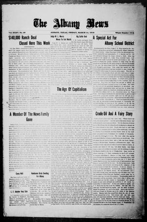 The Albany News (Albany, Tex.), Vol. 35, No. 40, Ed. 1 Friday, March 14, 1919