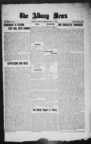 Primary view of object titled 'The Albany News (Albany, Tex.), Vol. 35, No. 19, Ed. 1 Friday, October 11, 1918'.