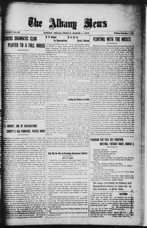 The Albany News (Albany, Tex.), Vol. 34, No. 39, Ed. 1 Friday, March 1, 1918