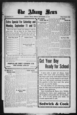 The Albany News (Albany, Tex.), Vol. 32, No. 14, Ed. 1 Friday, September 10, 1915