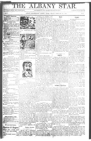 The Albany Star. (Albany, Tex.), Vol. 1, No. 9, Ed. 1 Friday, February 23, 1883