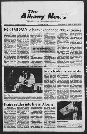 Primary view of object titled 'The Albany News (Albany, Tex.), Vol. 114, No. 33, Ed. 1 Thursday, January 25, 1990'.
