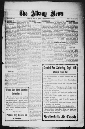 The Albany News (Albany, Tex.), Vol. 32, No. 13, Ed. 1 Friday, September 3, 1915