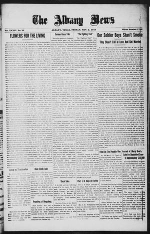 The Albany News (Albany, Tex.), Vol. 34, No. 22, Ed. 1 Friday, November 2, 1917