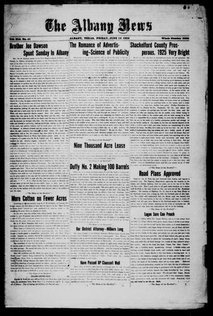 The Albany News (Albany, Tex.), Vol. 41, No. [45], Ed. 1 Friday, June 12, 1925