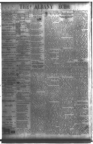 The Albany Echo. (Albany, Tex.), Vol. 1, No. 16, Ed. 1 Saturday, September 8, 1883