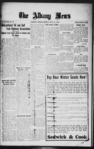 The Albany News (Albany, Tex.), Vol. 33, No. 19, Ed. 1 Friday, October 13, 1916