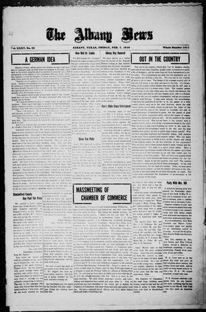 The Albany News (Albany, Tex.), Vol. 35, No. 35, Ed. 1 Friday, February 7, 1919
