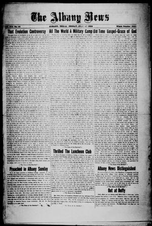 Primary view of The Albany News (Albany, Tex.), Vol. 41, No. [50], Ed. 1 Friday, July 17, 1925