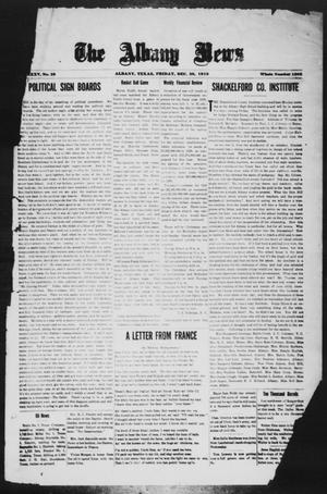 The Albany News (Albany, Tex.), Vol. 35, No. 29, Ed. 1 Friday, December 20, 1918