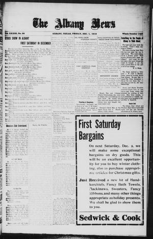 The Albany News (Albany, Tex.), Vol. 33, No. 26, Ed. 1 Friday, December 1, 1916