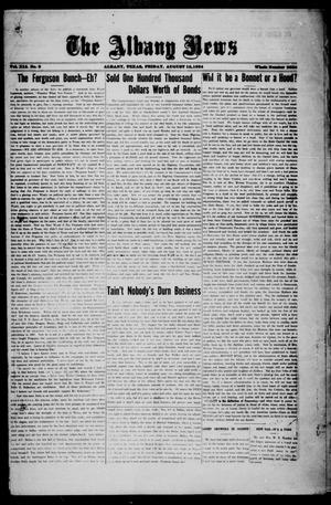 Primary view of object titled 'The Albany News (Albany, Tex.), Vol. 41, No. 6, Ed. 1 Friday, August 15, 1924'.