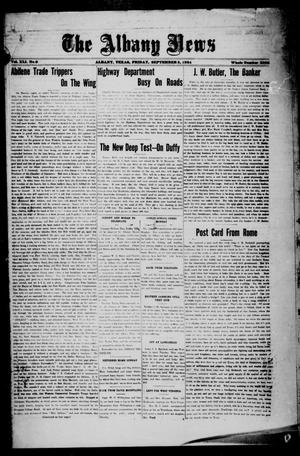Primary view of object titled 'The Albany News (Albany, Tex.), Vol. 41, No. 9, Ed. 1 Friday, September 5, 1924'.