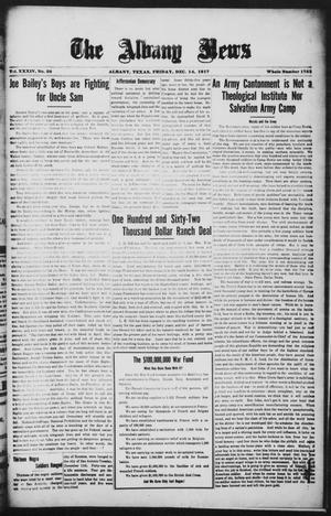 The Albany News (Albany, Tex.), Vol. 34, No. 28, Ed. 1 Friday, December 14, 1917