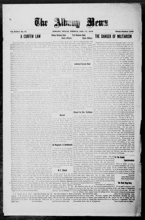The Albany News (Albany, Tex.), Vol. 35, No. 32, Ed. 1 Friday, January 17, 1919