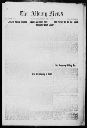 The Albany News (Albany, Tex.), Vol. 37, No. 41, Ed. 1 Friday, April 1, 1921