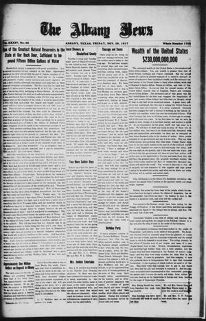 The Albany News (Albany, Tex.), Vol. 34, No. 26, Ed. 1 Friday, November 30, 1917
