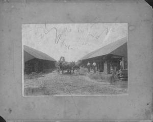 Primary view of object titled '[Wessendorff Lumber Yard, about 1906.]'.
