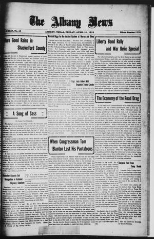 The Albany News (Albany, Tex.), Vol. 34, No. 46, Ed. 1 Friday, April 19, 1918