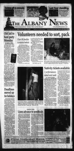 Primary view of object titled 'The Albany News (Albany, Tex.), Vol. 133, No. 29, Ed. 1 Thursday, December 11, 2008'.