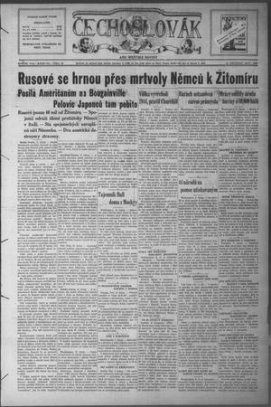 Čechoslovák and Westske Noviny (West, Tex.), Vol. 32, No. 46, Ed. 1 Friday, November 12, 1943