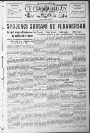 Čechoslovák and Westske Noviny (West, Tex.), Vol. 29, No. 22, Ed. 1 Friday, May 31, 1940