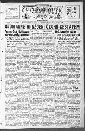 Čechoslovák and Westske Noviny (West, Tex.), Vol. 30, No. 40, Ed. 1 Friday, October 3, 1941