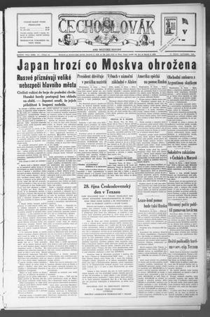Primary view of object titled 'Čechoslovák and Westske Noviny (West, Tex.), Vol. 30, No. 42, Ed. 1 Friday, October 17, 1941'.