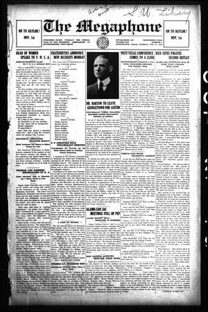 The Megaphone (Georgetown, Tex.), Vol. 13, No. 4, Ed. 1 Tuesday, October 21, 1919