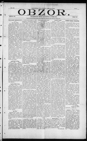 Obzor. (Hallettsville, Tex.), Vol. 19, No. 28, Ed. 1 Thursday, February 10, 1910