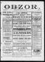 Newspaper: Obzor. (Hallettsville, Tex.), Vol. 15, No. 5, Ed. 1 Sunday, October 1…