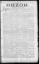 Thumbnail image of item number 1 in: 'Obzor. (Hallettsville, Tex.), Vol. 20, No. 30, Ed. 1 Thursday, February 23, 1911'.