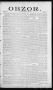Newspaper: Obzor. (Hallettsville, Tex.), Vol. 17, No. 1, Ed. 1 Thursday, August …