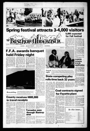Primary view of object titled 'Bastrop Advertiser and Bastrop County News (Bastrop, Tex.), No. 10, Ed. 1 Thursday, May 5, 1977'.