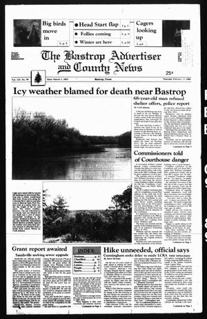 The Bastrop Advertiser and County News (Bastrop, Tex.), Vol. 135, No. 99, Ed. 1 Thursday, February 9, 1989