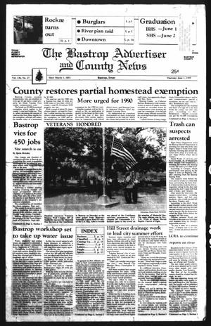 The Bastrop Advertiser and County News (Bastrop, Tex.), Vol. 136, No. 27, Ed. 1 Thursday, June 1, 1989