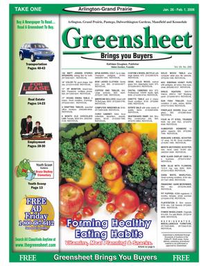 The Greensheet (Arlington-Grand Prairie, Tex.), Vol. 29, No. 290, Ed. 1 Thursday, January 26, 2006