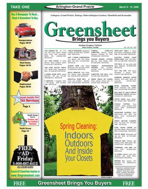 The Greensheet (Arlington-Grand Prairie, Tex.), Vol. 29, No. 332, Ed. 1 Thursday, March 9, 2006