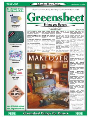 The Greensheet (Arlington-Grand Prairie, Tex.), Vol. 29, No. 283, Ed. 1 Thursday, January 19, 2006