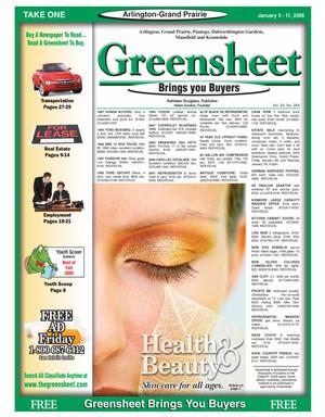 The Greensheet (Arlington-Grand Prairie, Tex.), Vol. 29, No. 269, Ed. 1 Thursday, January 5, 2006