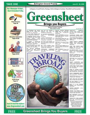 The Greensheet (Arlington-Grand Prairie, Tex.), Vol. 30, No. 73, Ed. 1 Thursday, June 22, 2006
