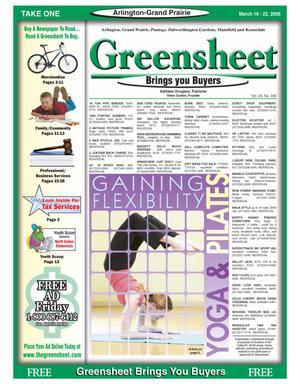 The Greensheet (Arlington-Grand Prairie, Tex.), Vol. 29, No. 339, Ed. 1 Thursday, March 16, 2006