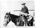 Photograph: [Wayne Cartledge is riding his horse in Castolon]