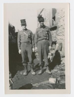 Primary view of object titled '[Two Soldiers in France]'.