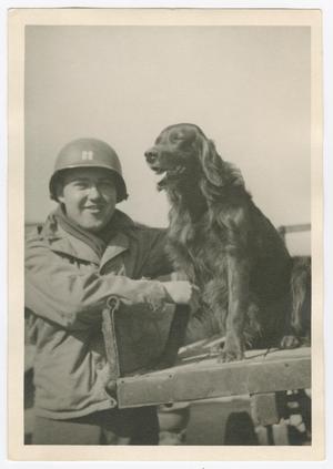 Primary view of object titled '[John Edge and a Dog]'.