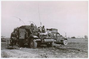 [Soldiers on a Command Post Half-Track]